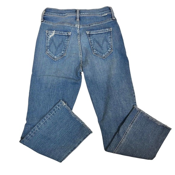 Mother Denim Tripper Ankle Fray Flare Jeans in Play Like A Pirate Size 25 - Picture 6 of 9